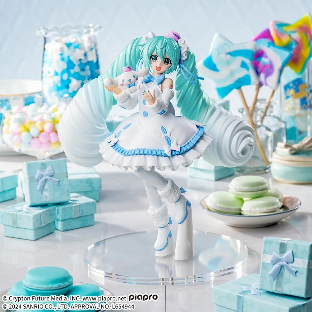 Hatsune Miku Cinnamoroll Luminasta Figure White Dress Ver. SEGA JAPAN